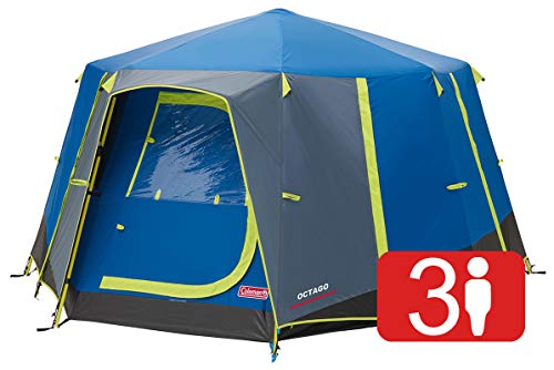 Coleman Tent Octago, 3 Man Tent Ideal for Camping in the Gar