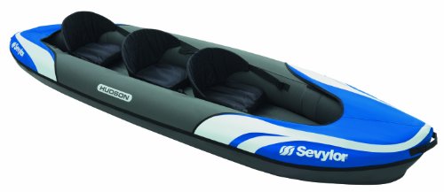Sevylor Hudson Inflatable Kayak, Three Person - Blue