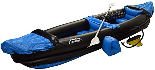 Andes Blue Inflatable/Blow Up Two Person Kayak/Canoe With Pa