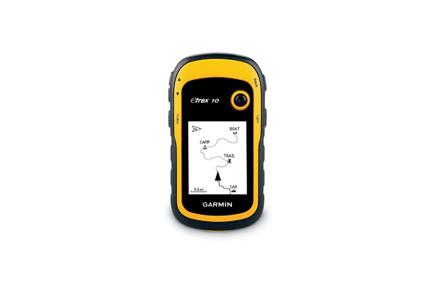 A yellow and black Garmin Device 