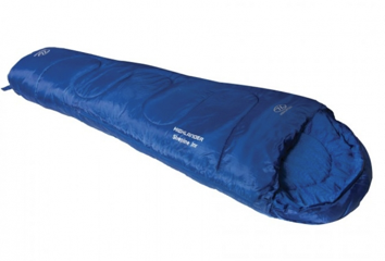 A blue kids sleeping bag