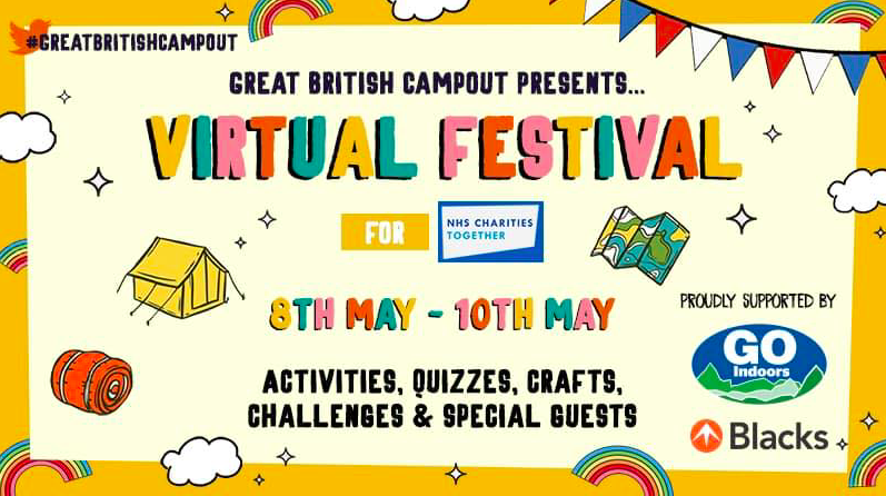 An image of a poster, advertising the Great British Campout Festival.