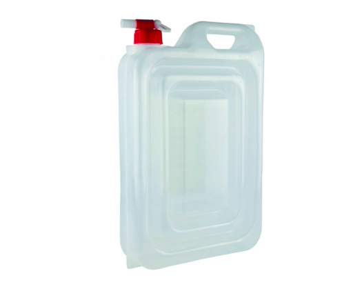 A 12L water carrier with a red lid