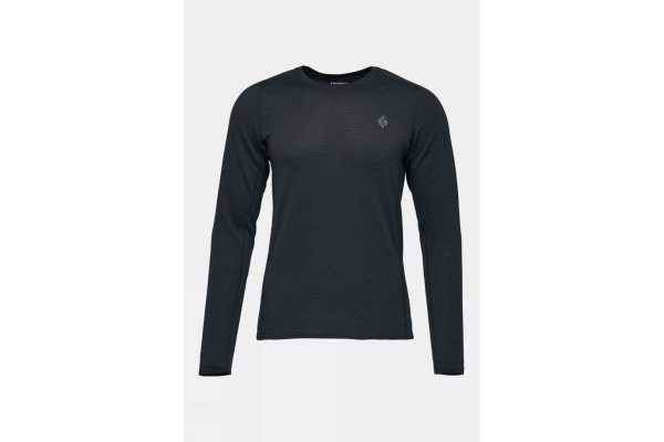 Black Diamond Mens Coefficient Lt Crew Baselayer - Black
