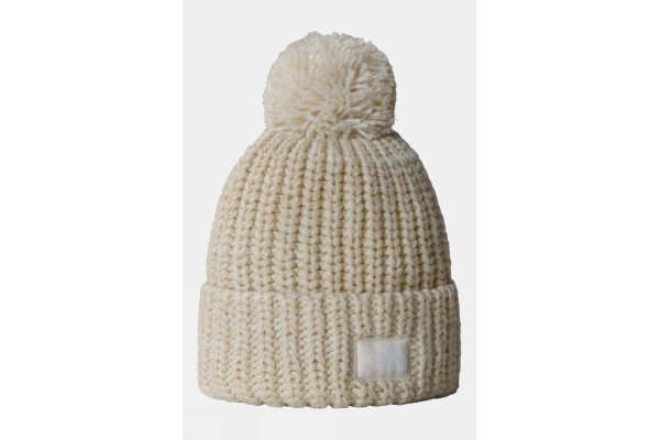 The North Face Womens Cozy Chunky Cabin Beanie - Off White