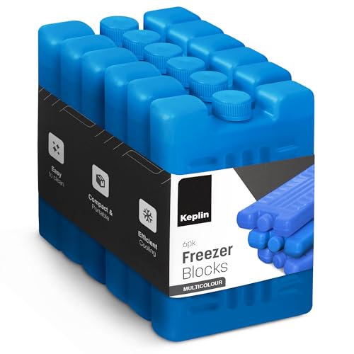 KEPLIN 6 Pack Home Freezer Blocks for Family - Long Lasting