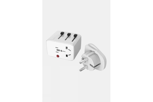Lifeventure USB Travel Adapter - White
