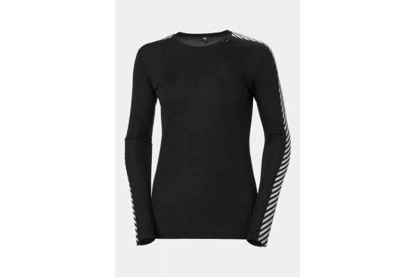 Helly Hansen Womens Lifa Crew Top - Black