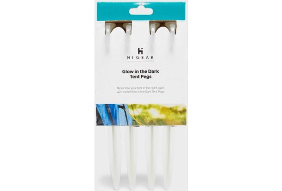 HI-GEAR Glow In The Dark Pegs, Clear