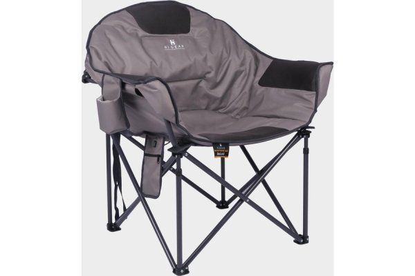 HI-GEAR Dallas Heated Moon Chair, Grey
