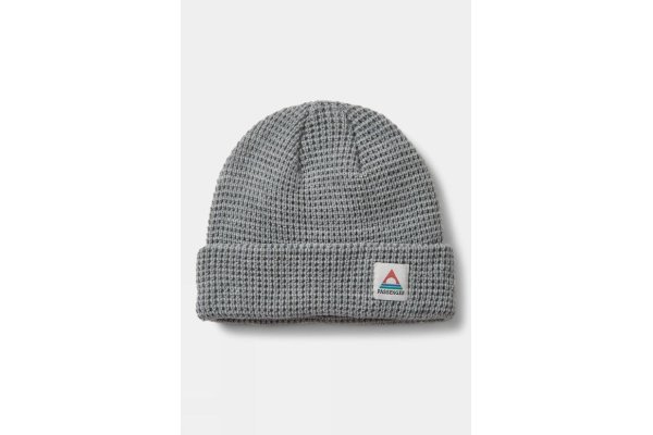 Passenger Unisex Moss Waffle Beanie - Mid Grey