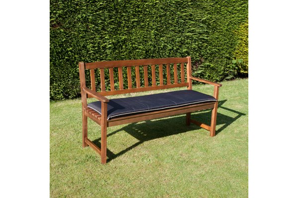 BillyOh 3 Seat Bench Cushion - Black - 3 Seat Bench Cushion