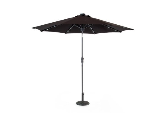 2.7m Market Umbrella - Bluetooth and LED Black