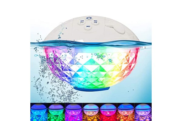 FirstE Portable Wireless Bluetooth Speaker LED Light Show, I
