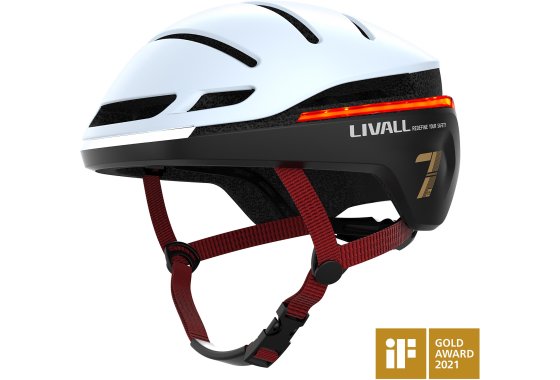 Livall Evo21 Smart Leisure Helmet Snow Large 58-62Cm