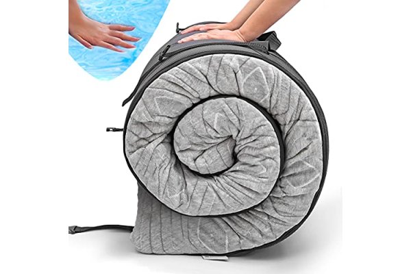 Roll Up Travel Mattress, CertiPUR-US 3” Cooling Gel Infused