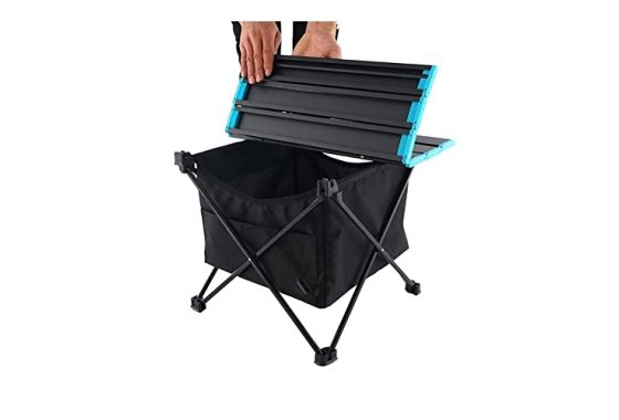 HSCYLWJ camping table Outdoor Storage Net Bag Folding Table