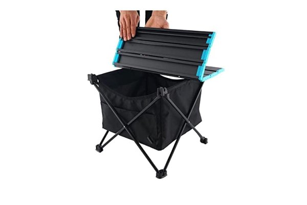 HSCYLWJ camping table Outdoor Storage Net Bag Folding Table