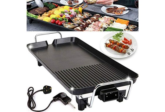 Electric Table Top Grill Portable Barbecue Grill Non Stick T