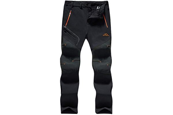 TACVASEN Mens Trousers Casual Hiking Trousers Fleece Winter