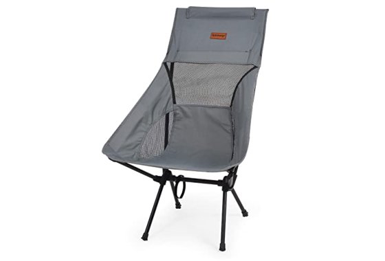 Rainberg Ultra Lightweight High Back Camping Chair, Folding