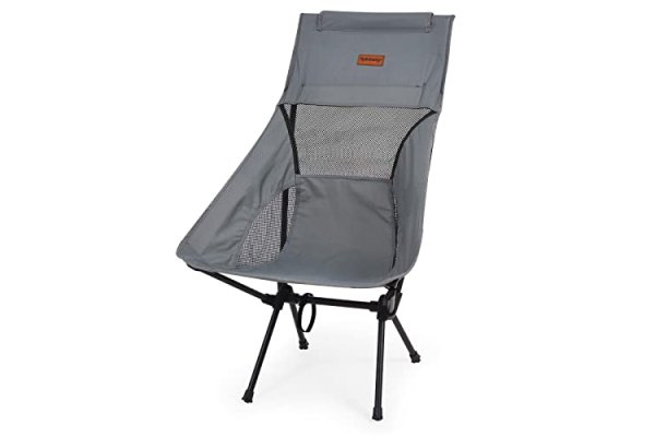 Rainberg Ultra Lightweight High Back Camping Chair, Folding