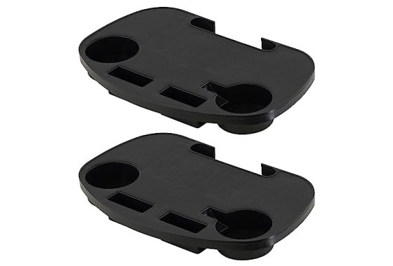 Set of 2 x Clip On Camping Chair Side Table Outdoor Garden F