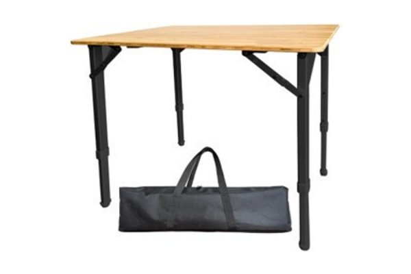 Bamboo Camping Table 4 Folding 65cm x 50cm