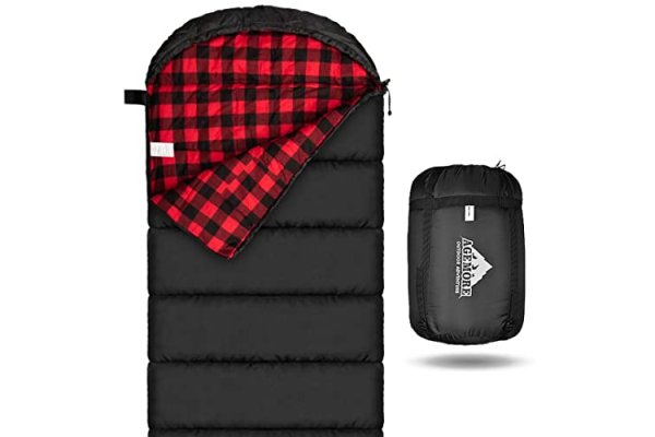 Mcota Cotton Flannel Sleeping Bag for Adults, 100% Cotton Li