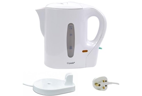 Crystals Cordless Small Plastic Electric Kettle, 1 Litre 100