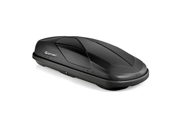 COSTWAY Car Roof Box, 400L Capacity Hard Roof Cargo Carrier