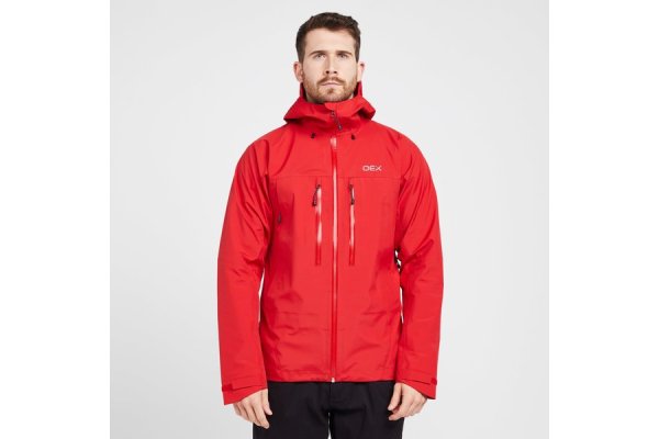 OEX Men's Tirran Waterproof Jacket, Red