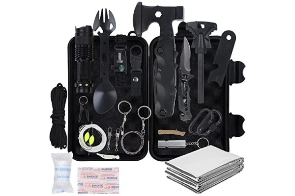WOWOSS Emergency Survival Kit 18-in-1 Survival Equipment Eme