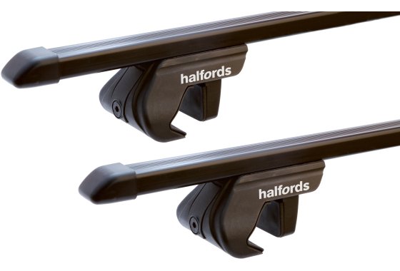 Halfords Raised Rail Steel Roof Bars Set R2 - 120Cm Length