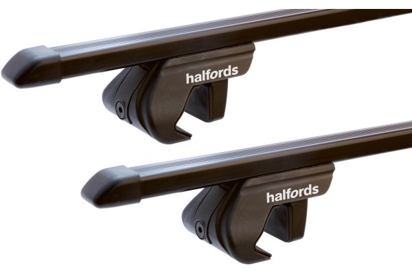 Halfords Raised Rail Steel Roof Bars Set R2 - 120Cm Length