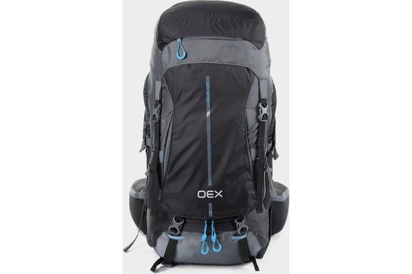 OEX Vallo 60 Litre Rucksack, Black