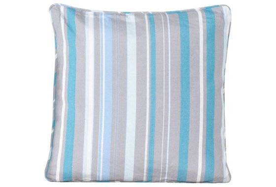 Premium Scatter Cushion in Thin Blue Stripe - Rattan Direct