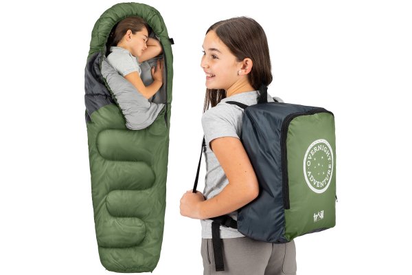 Kids Mummy Sleeping Bag 300gsm