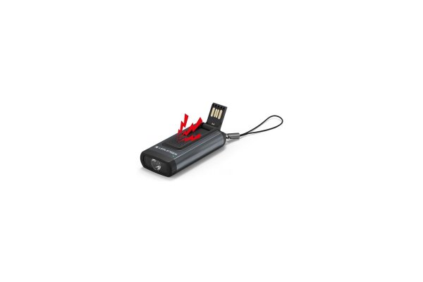 K6R Safety Rechargeable LED Torch 4GB Flash Drive -