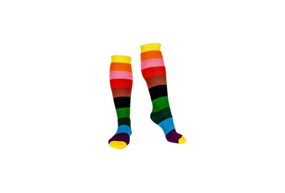3 in 1 Welly, Hiking and Ski Socks Rainbow -