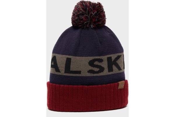 Waterproof Knitted Bobble Hat - Blue