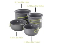 Andes Aluminium Camping Cook Set