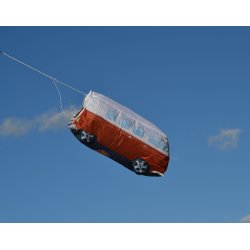 Campervan Windsock flying in the air