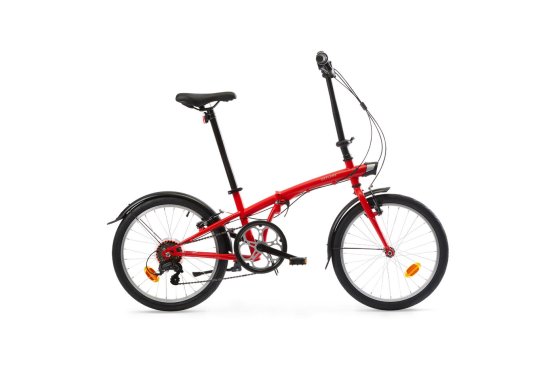 Decathlon Btwin Tilt 120 Folding Bike - Red