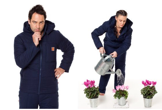 Navy Blue Duvet Suit