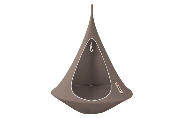 Taupe Cacoon Hanging Chair - single