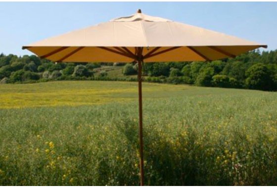 Bambrella 3.5m X 2.5m Rec Parasol Beige | FSC® Certified