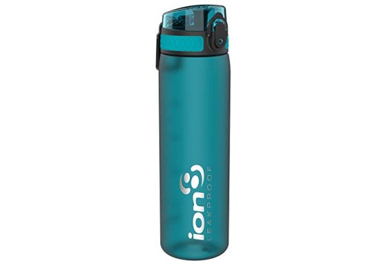 Ion8 Kids' Slim BPA Free Water Bottle, Aqua, 500ml