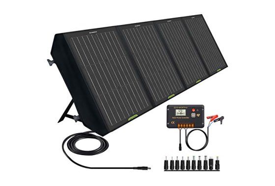 ECO-WORTHY 120W Foldable Solar Panel Charger for Portable Po