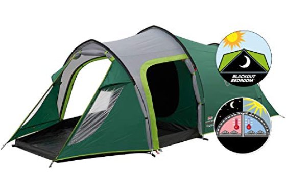 Coleman Chimney Rock 3 Plus Tent - Green/Grey, One Size